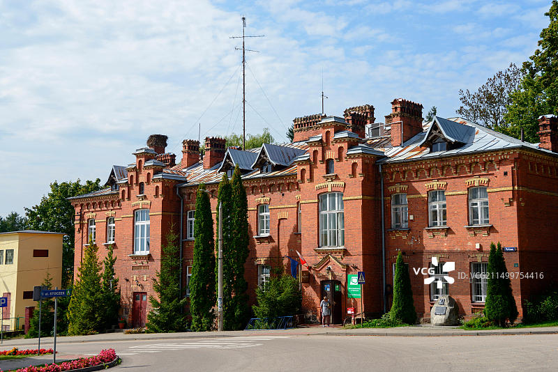 比亚沃韦扎，波德拉谢，波兰的邮局图片素材