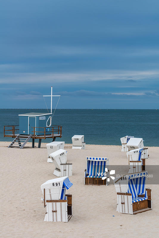 德国石勒苏益格-荷尔斯泰因州叙尔特岛海滩海岸风光图片素材