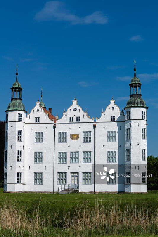 阿伦斯堡文艺复兴时期的城堡，现为博物馆和活动场所，位于德国石勒苏益格-荷尔斯泰因州图片素材