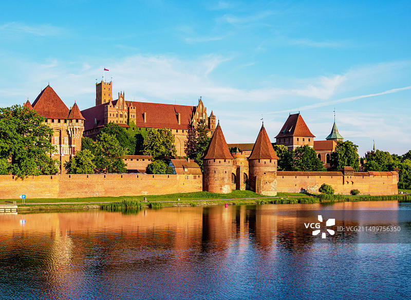 马尔堡的条顿骑士团城堡，联合国教科文组织世界遗产，波美拉尼亚省，波兰，欧洲图片素材