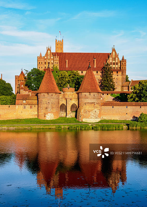 马尔堡的条顿骑士团城堡，联合国教科文组织世界遗产，波美拉尼亚省，波兰，欧洲图片素材