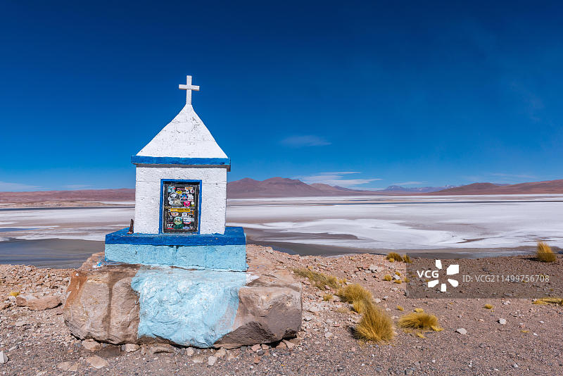 沿着国道从圣佩德罗德阿塔卡马，智利，到阿根廷边境城镇Jama，智利共和国，拉丁美洲图片素材