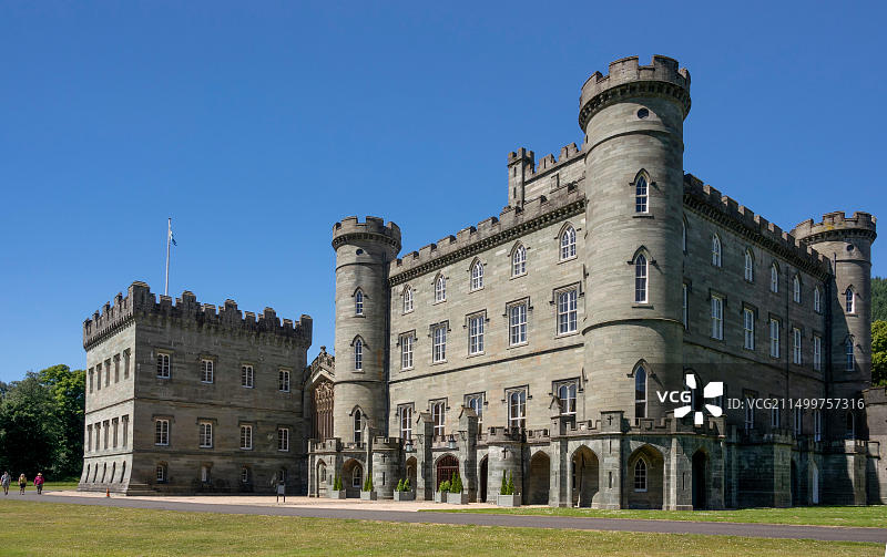 泰茅斯城堡，珀斯郡肯莫尔，苏格兰，英国，欧洲图片素材