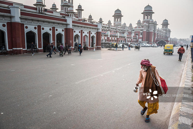 印度北方邦勒克瑙火车站图片素材