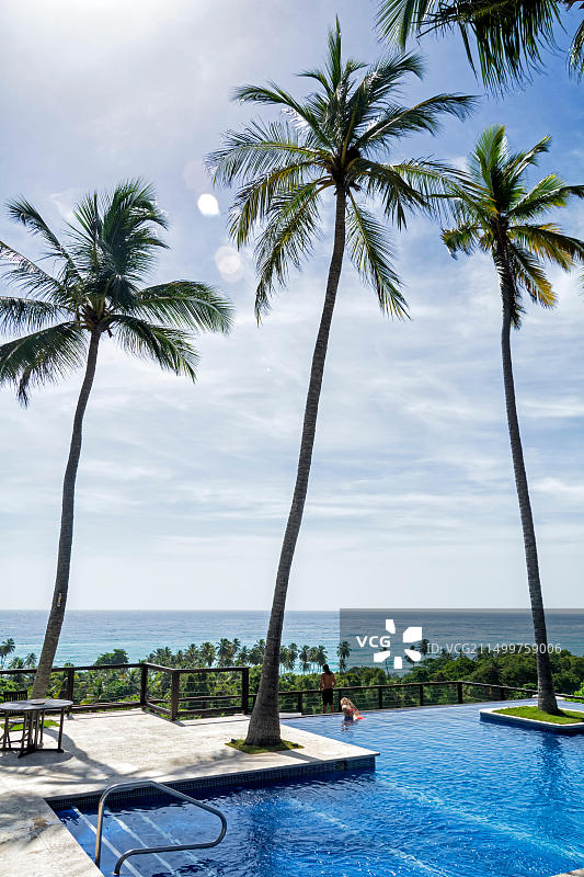 多米尼加共和国巴拉奥纳热带小屋图片素材