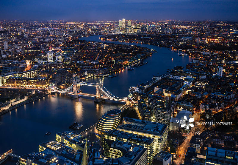 英国伦敦碎片大厦的景色图片素材