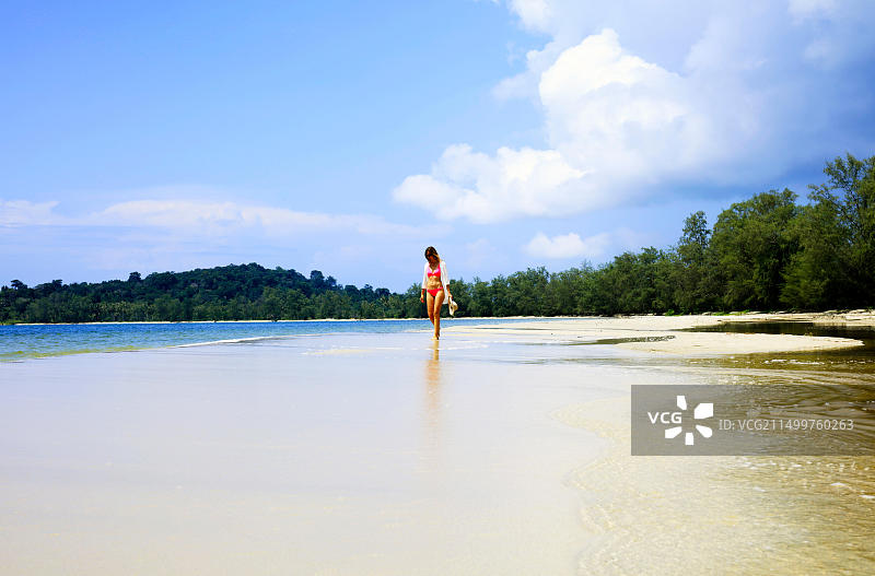 柬埔寨西哈努克市里姆国家公园海滩图片素材