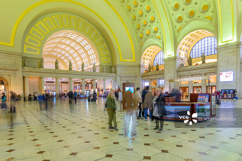 美国华盛顿特区联合车站内部景观图片素材