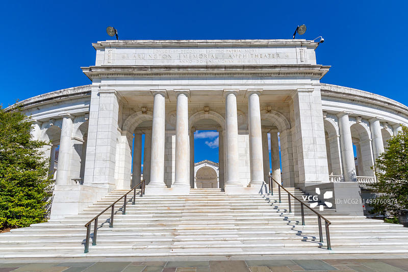美国华盛顿特区阿灵顿国家公墓纪念圆形剧场风光图片素材