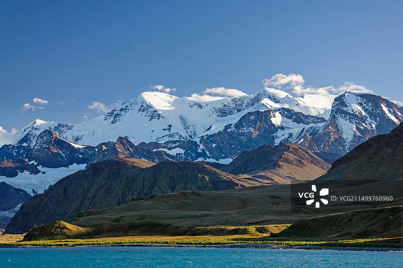 南乔治亚岛格里特维肯山景图片素材