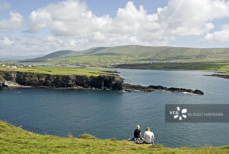 爱尔兰克里郡伊维拉半岛瓦伦西亚岛风光图片素材