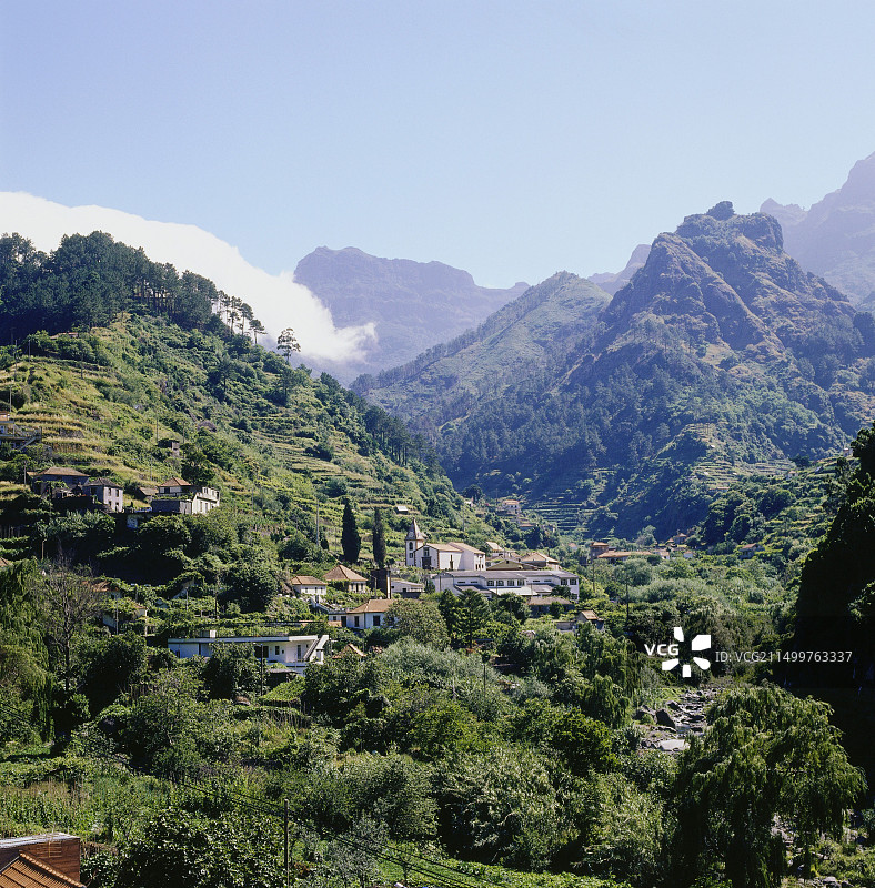 葡萄牙马德拉岛山区风光图片素材