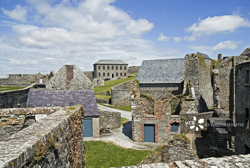 爱尔兰金塞尔查尔斯堡：17世纪城堡外观图片素材