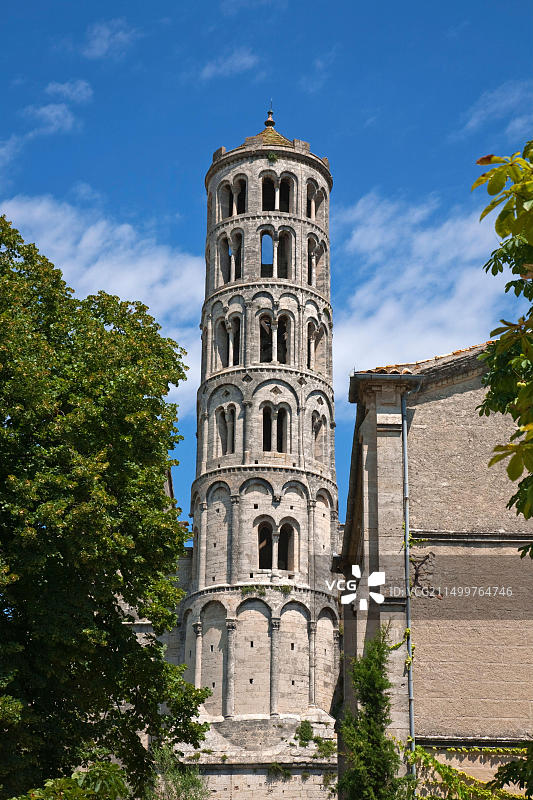 法国朗格多克-鲁西永于泽斯费内斯特雷塔楼图片素材