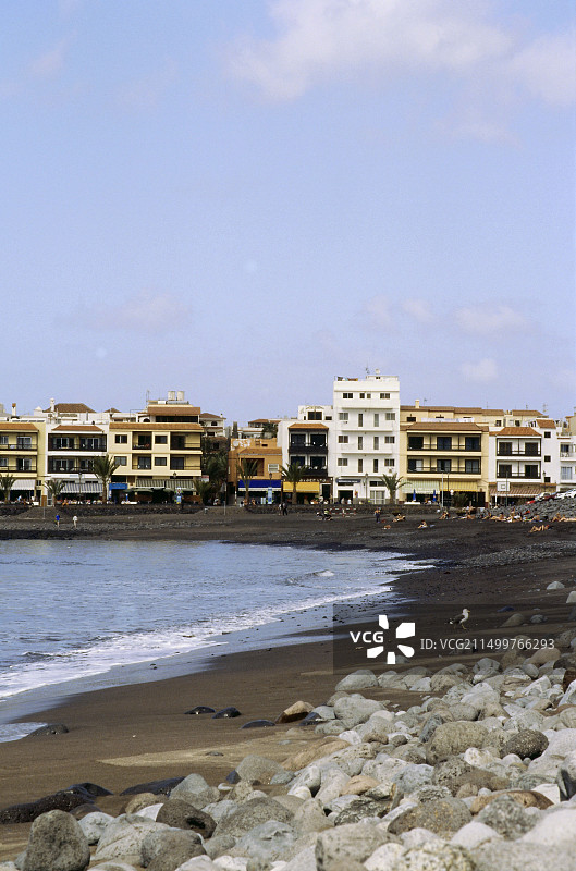 西班牙戈梅拉岛海滩风光图片素材