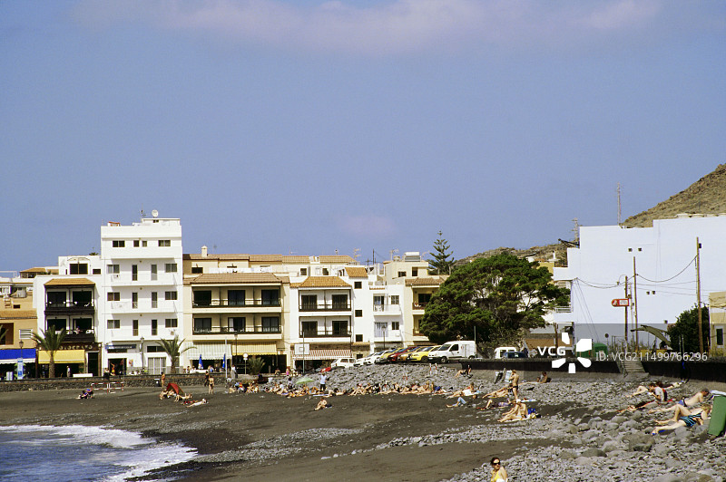 西班牙戈梅拉岛海滩风光图片素材