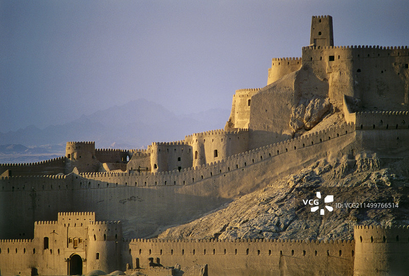 伊朗巴姆古城遗址（达什特-e卢特沙漠附近）图片素材