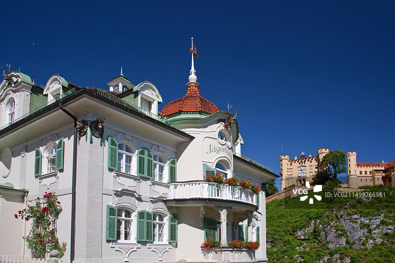 德国施万高霍亨施万高狩猎小屋图片素材