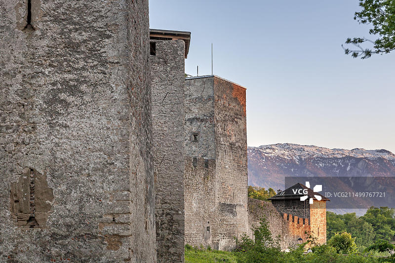 奥地利萨尔茨堡僧侣山风光图片素材