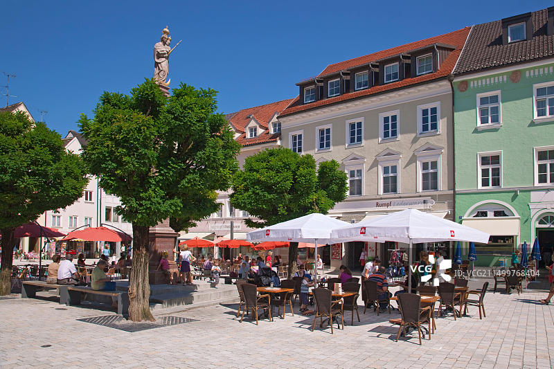 德国巴伐利亚魏尔海姆：魏尔海姆的玛利亚广场图片素材