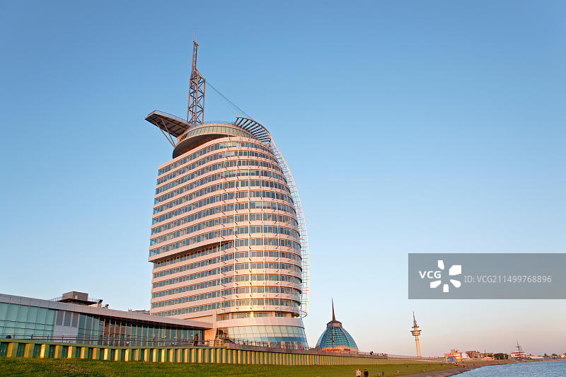 德国不莱梅州北海 coastline 不来梅哈芬汉萨同盟城市风光图片素材