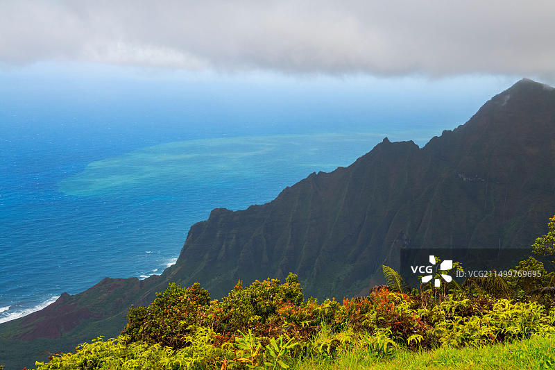 考艾岛纳帕利海岸风光图片素材