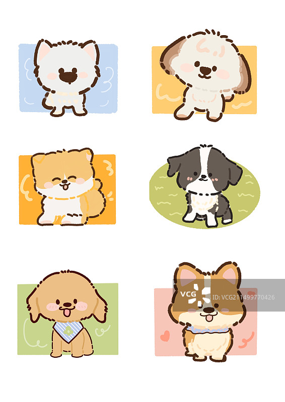 可爱小狗头像图片素材