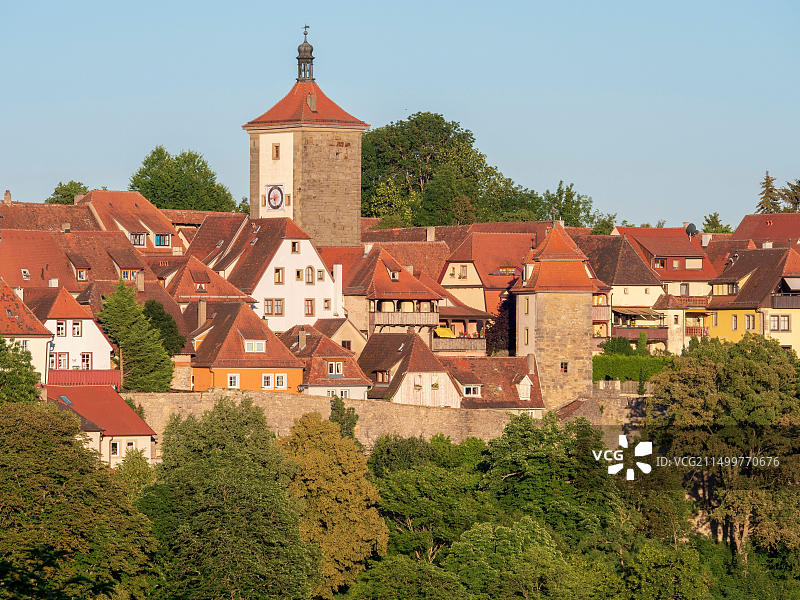 德国罗滕堡老城区景色图片素材