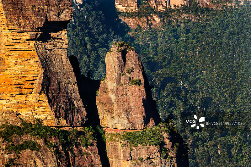 蓝山国家公园著名的讲道坛岩图片素材