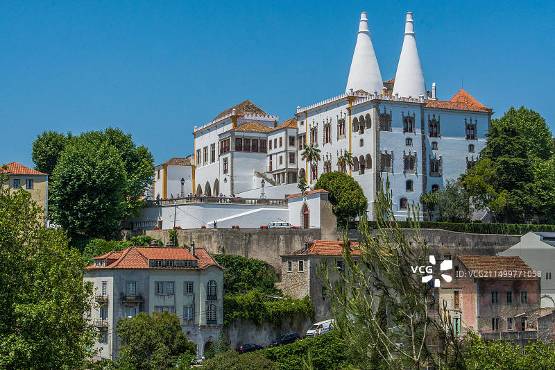 葡萄牙辛特拉国家宫殿图片素材