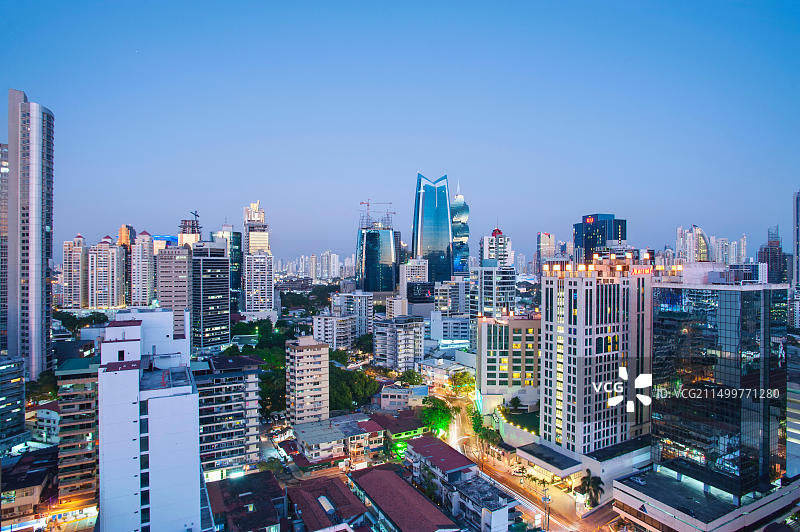 巴拿马城天际线，巴拿马图片素材