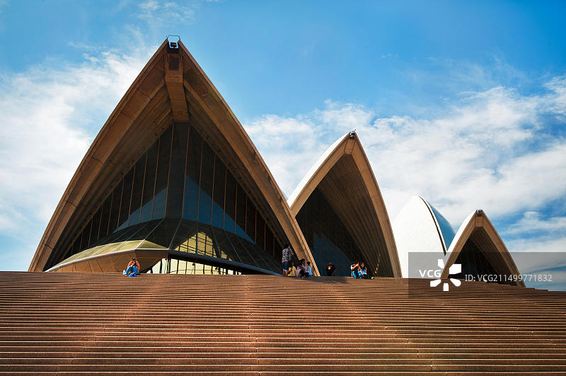 通往悉尼歌剧院的楼梯图片素材