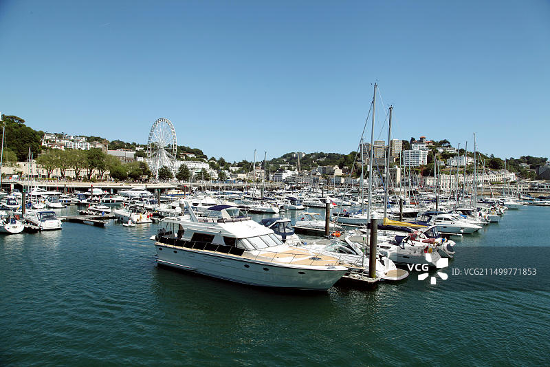 英国海滨度假胜地及其港口图片素材