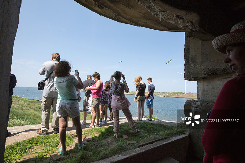 荷兰阿姆斯特丹防线炮台岛防御工事导览图片素材