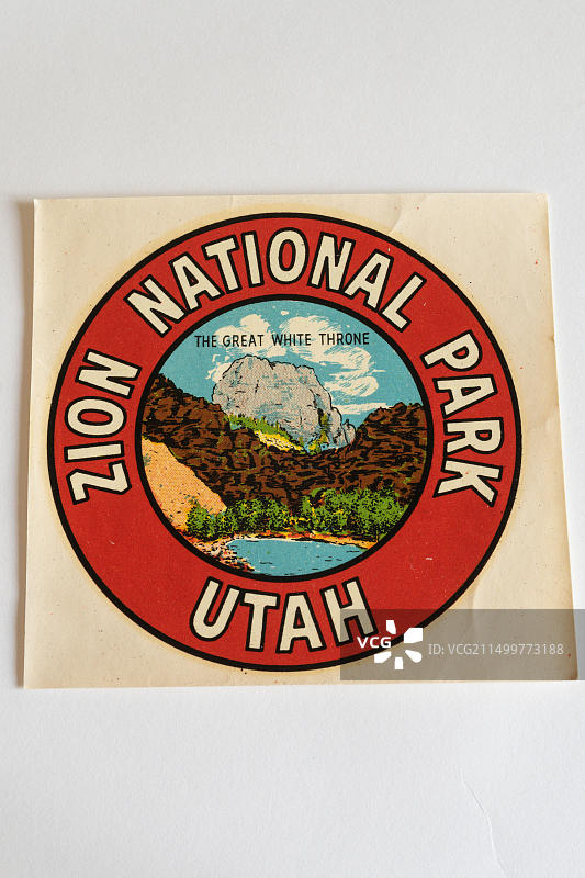 美国复古旅行贴纸图片素材