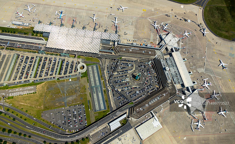 科隆/波恩“康拉德·阿登纳”机场航拍照片图片素材