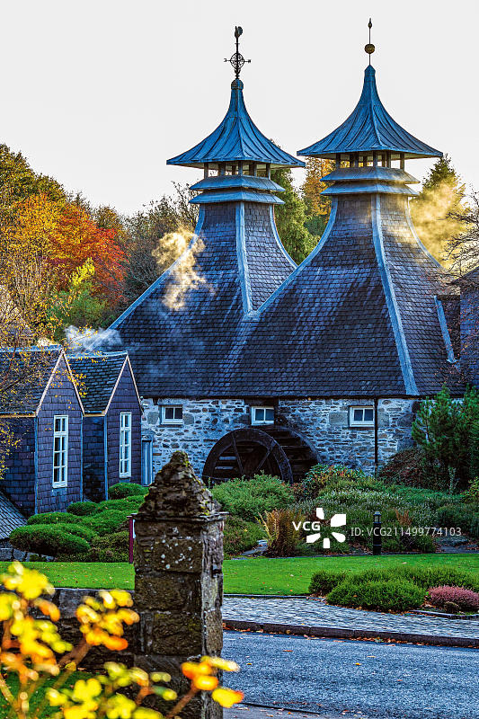 斯特拉斯艾拉酿酒厂：苏格兰阿伯丁郡历史最悠久的酿酒厂图片素材