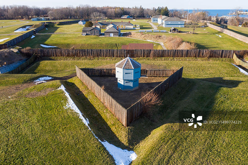 加拿大安大略省尼亚加拉湖滨镇乔治堡国家历史遗址图片素材