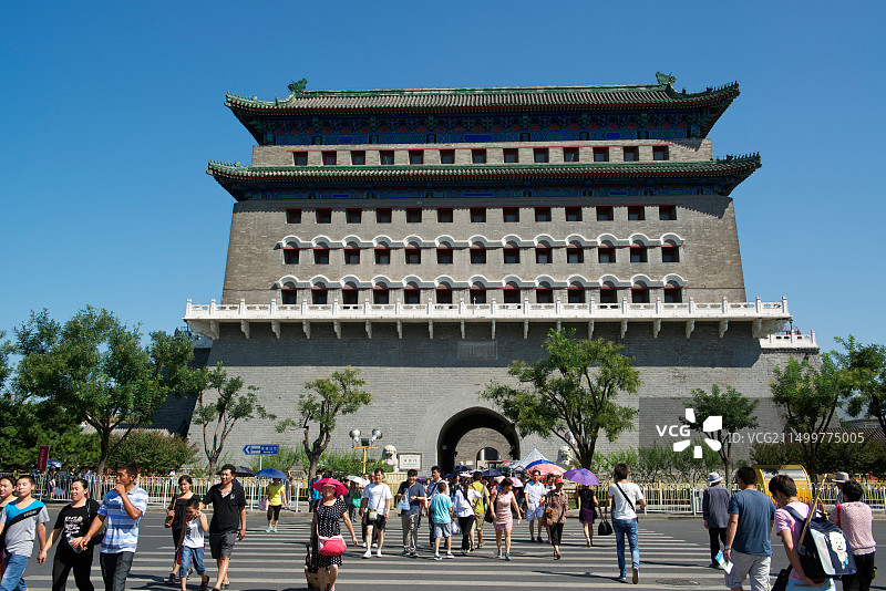 2013年北京前门大街的正阳门图片素材