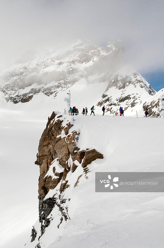 瑞士少女峰-阿莱奇冰川图片素材