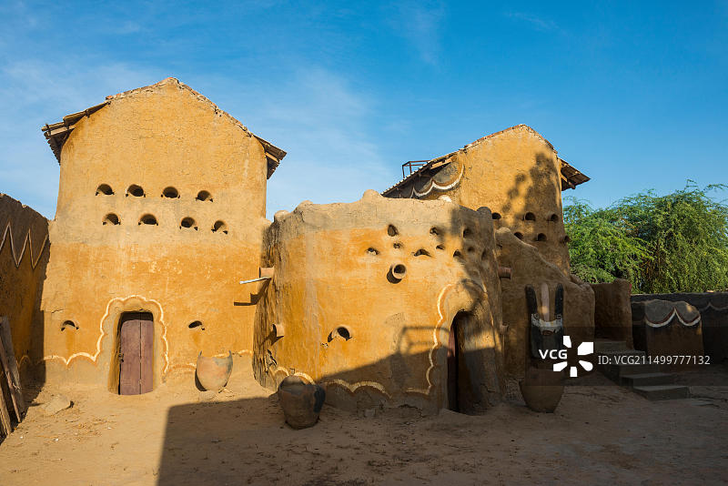 老苏丹王宫：非洲乍得恩贾梅纳附近加oui图片素材