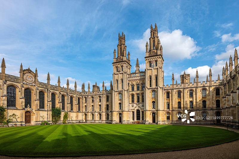 英国牛津大学万灵学院图片素材