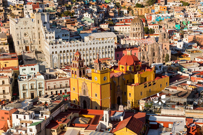 从埃尔皮皮拉纪念碑观望墨西哥瓜纳华托图片素材