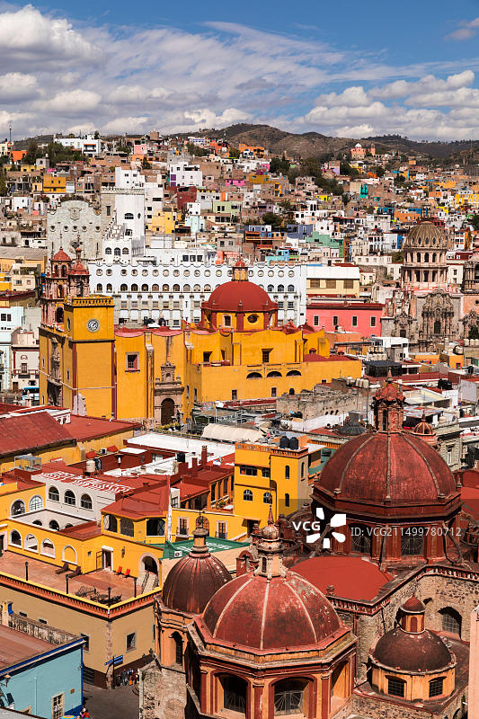 从埃尔皮皮拉纪念碑观望墨西哥瓜纳华托图片素材