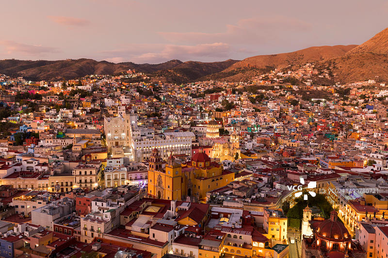 从埃尔皮皮拉纪念碑观望墨西哥瓜纳华托图片素材