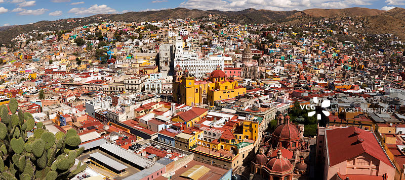 从埃尔皮皮拉纪念碑观望墨西哥瓜纳华托图片素材