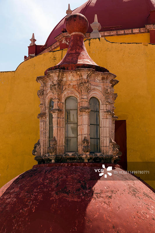 墨西哥瓜纳华托圣母大教堂西班牙殖民建筑图片素材