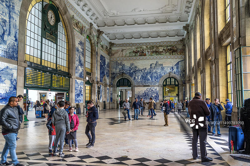 葡萄牙波尔图圣本托火车站图片素材