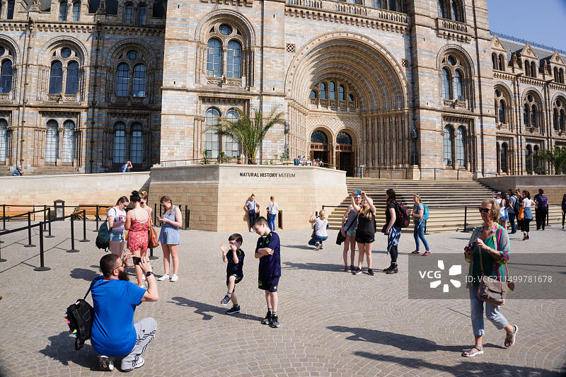 伦敦自然历史博物馆入口图片素材