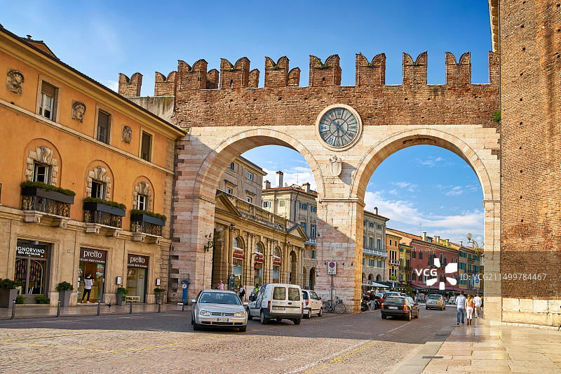 意大利威尼托大区布拉广场的城门图片素材